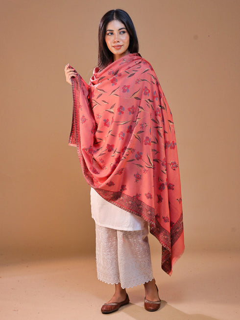 Women's Kani Floral Wool Shawl